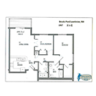 Layout C-L - 2 bed1.5 bath 996 SF